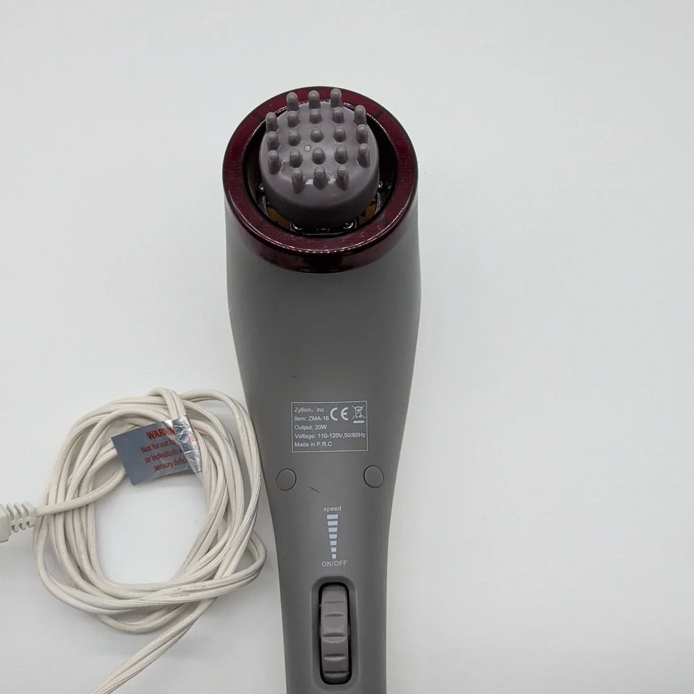 Zyllion ZMA-16 Handheld Plug-in Percussion Massager Heated with Cord